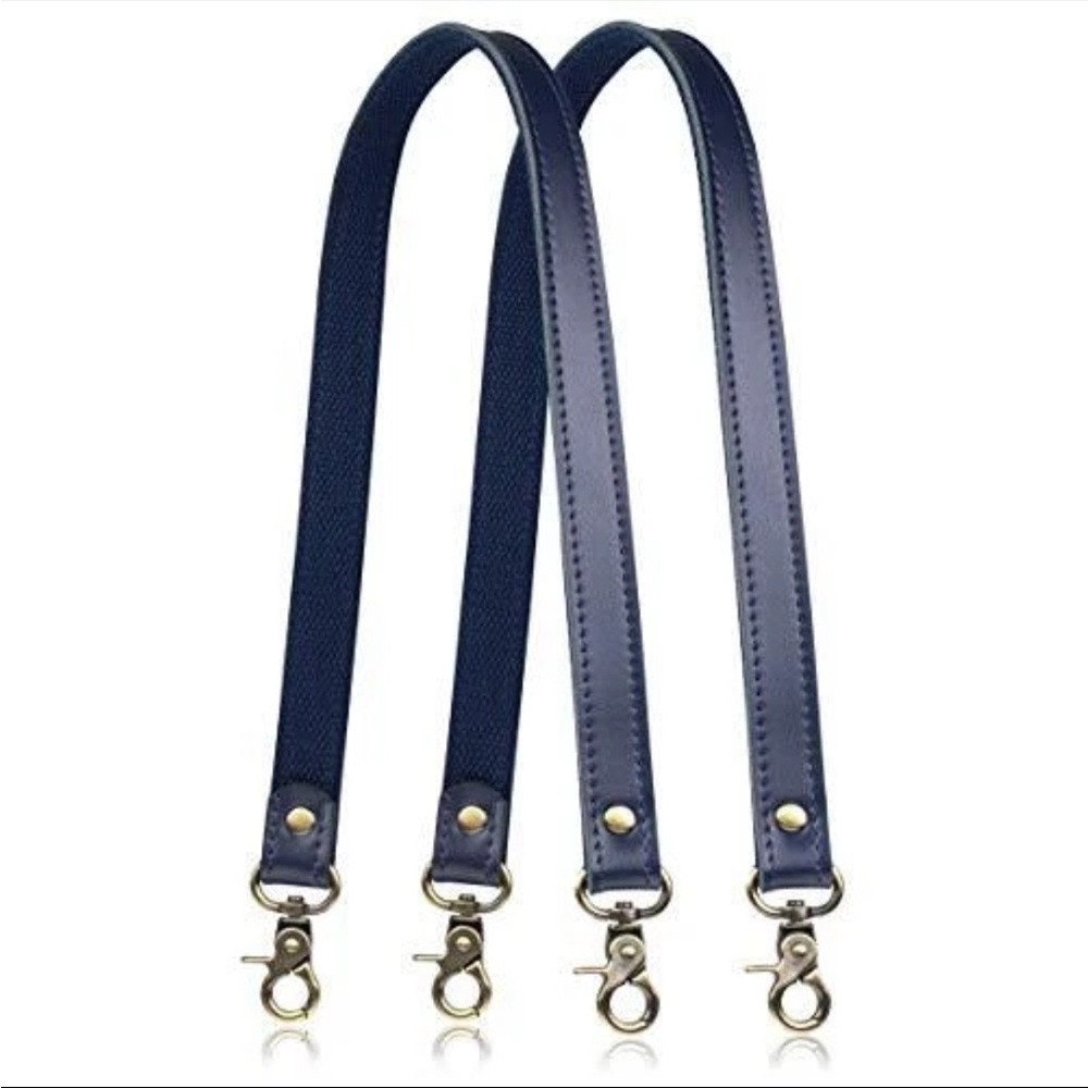 Navy Blue Bag Straps with Gold Hardware 💙
